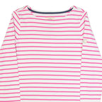 JOULES Womens Patterned Jumper Pink Striped Tight Knit UK 6