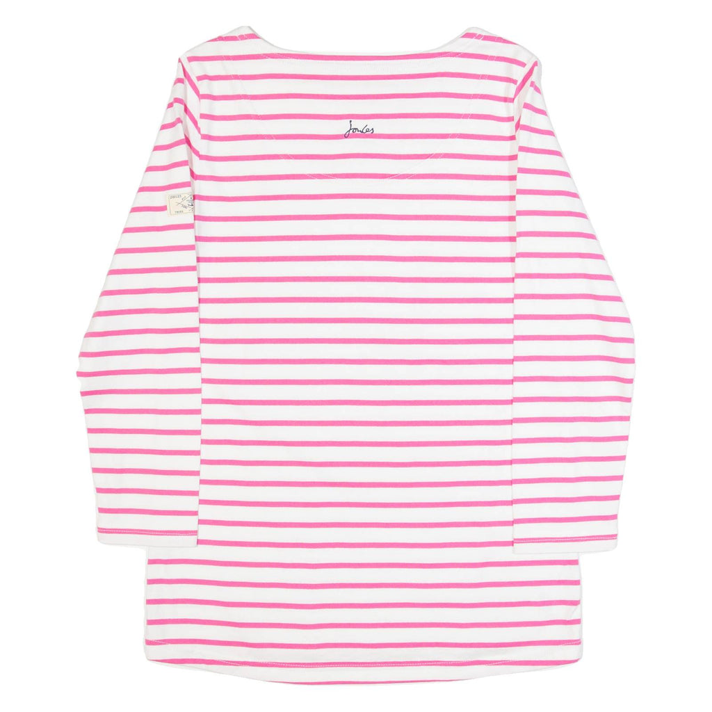 JOULES Womens Patterned Jumper Pink Striped Tight Knit UK 6
