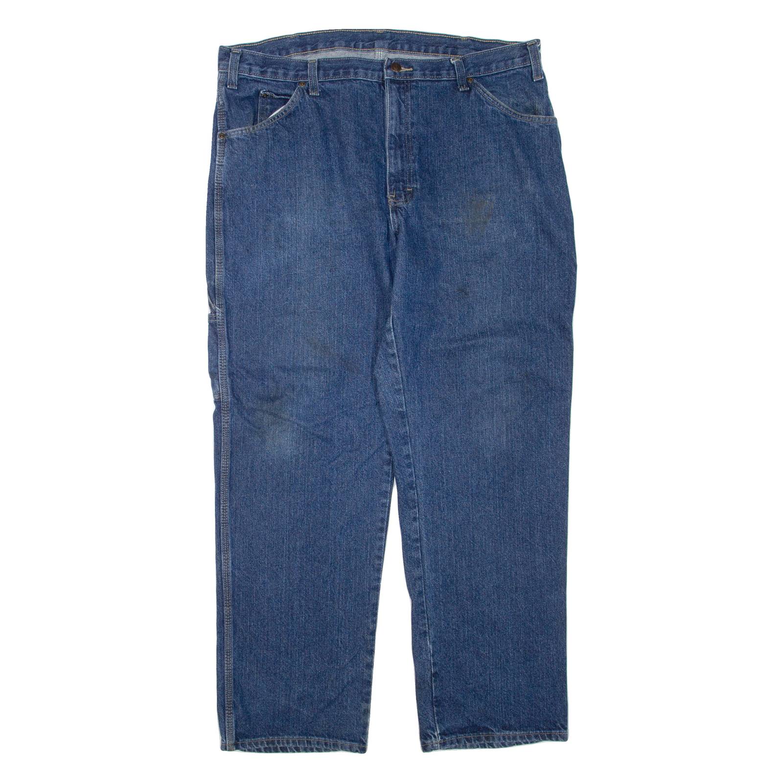 DICKIES Mens Jeans Blue Regular Straight W38 L32