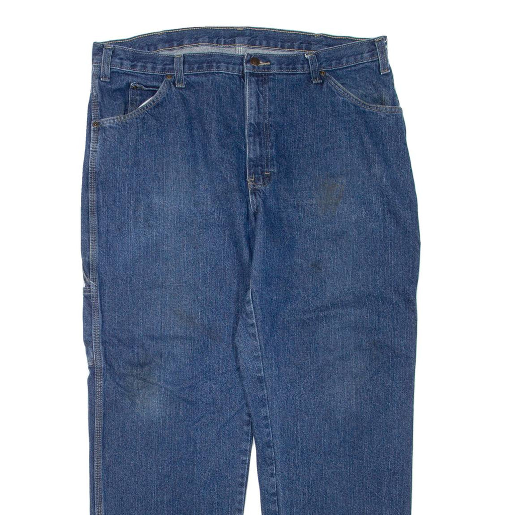 DICKIES Mens Jeans Blue Regular Straight W38 L32