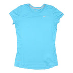 NIKE Womens Blue Performance T-Shirt S Short Sleeve Crew Neck Sports Top