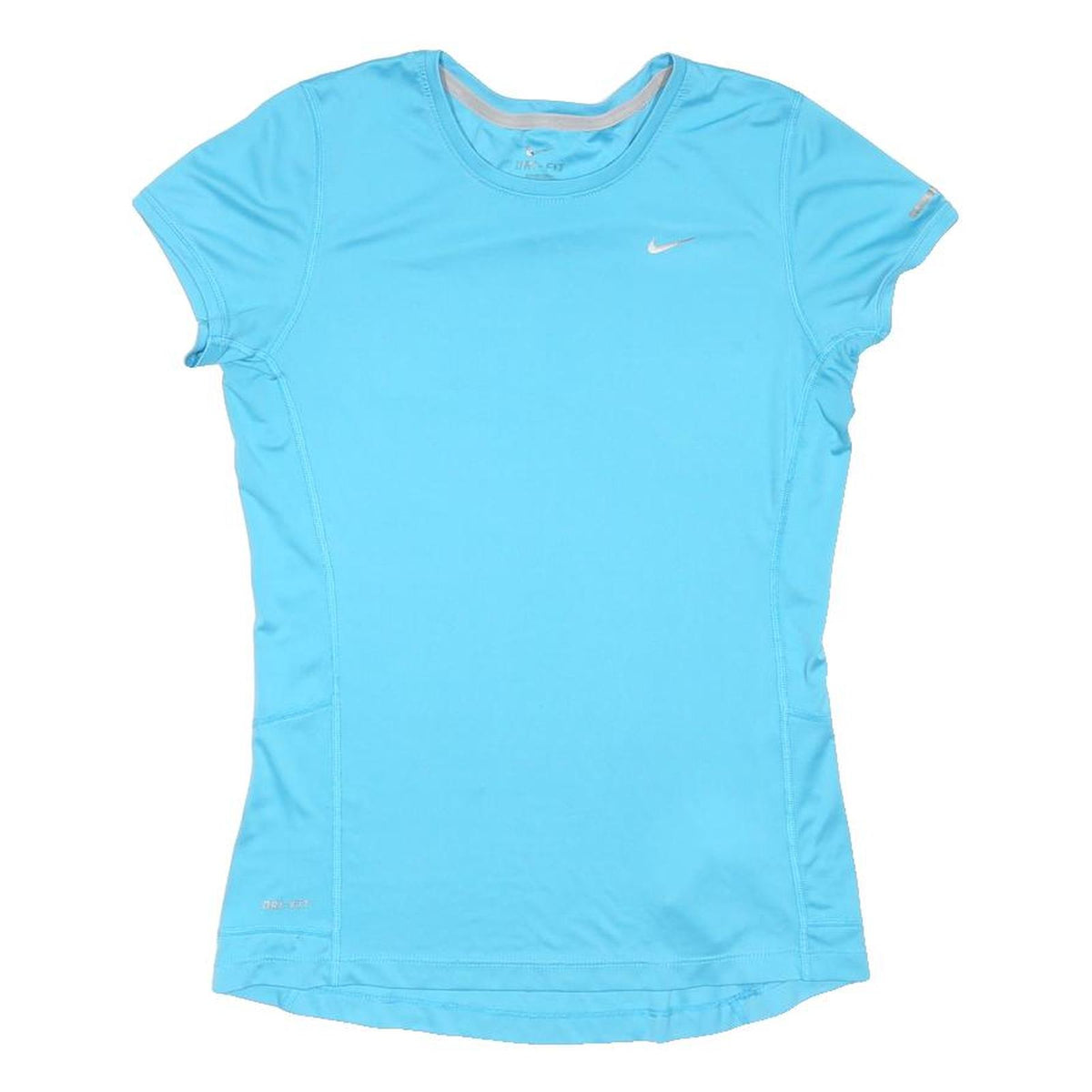 NIKE Womens Blue Performance T-Shirt S Short Sleeve Crew Neck Sports Top