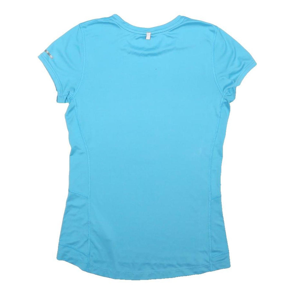 NIKE Womens Blue Performance T-Shirt S Short Sleeve Crew Neck Sports Top