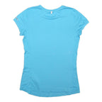 NIKE Womens Blue Performance T-Shirt S Short Sleeve Crew Neck Sports Top