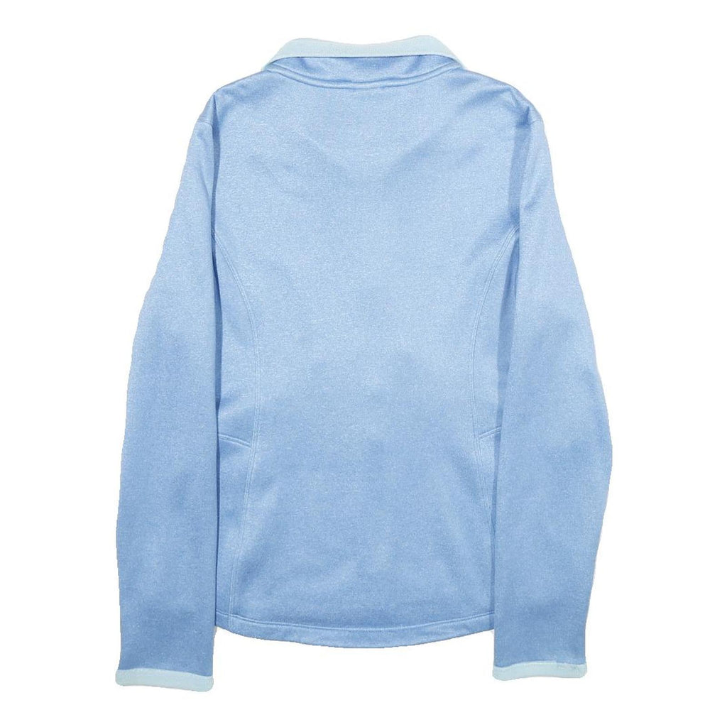 THE NORTH FACE Womens Blue Lightweight Jacket M Polyester Blend Zip Fleece