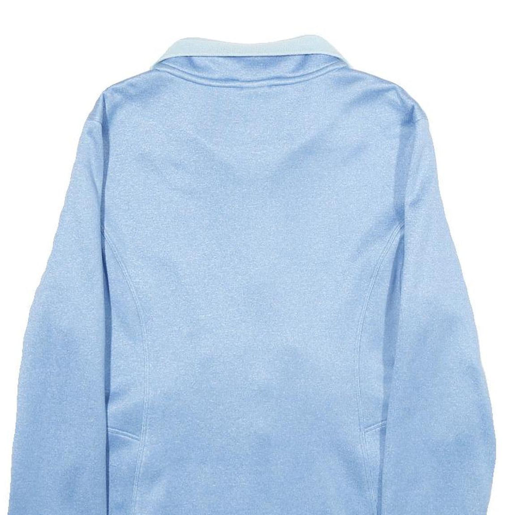 THE NORTH FACE Womens Blue Lightweight Jacket M Polyester Blend Zip Fleece