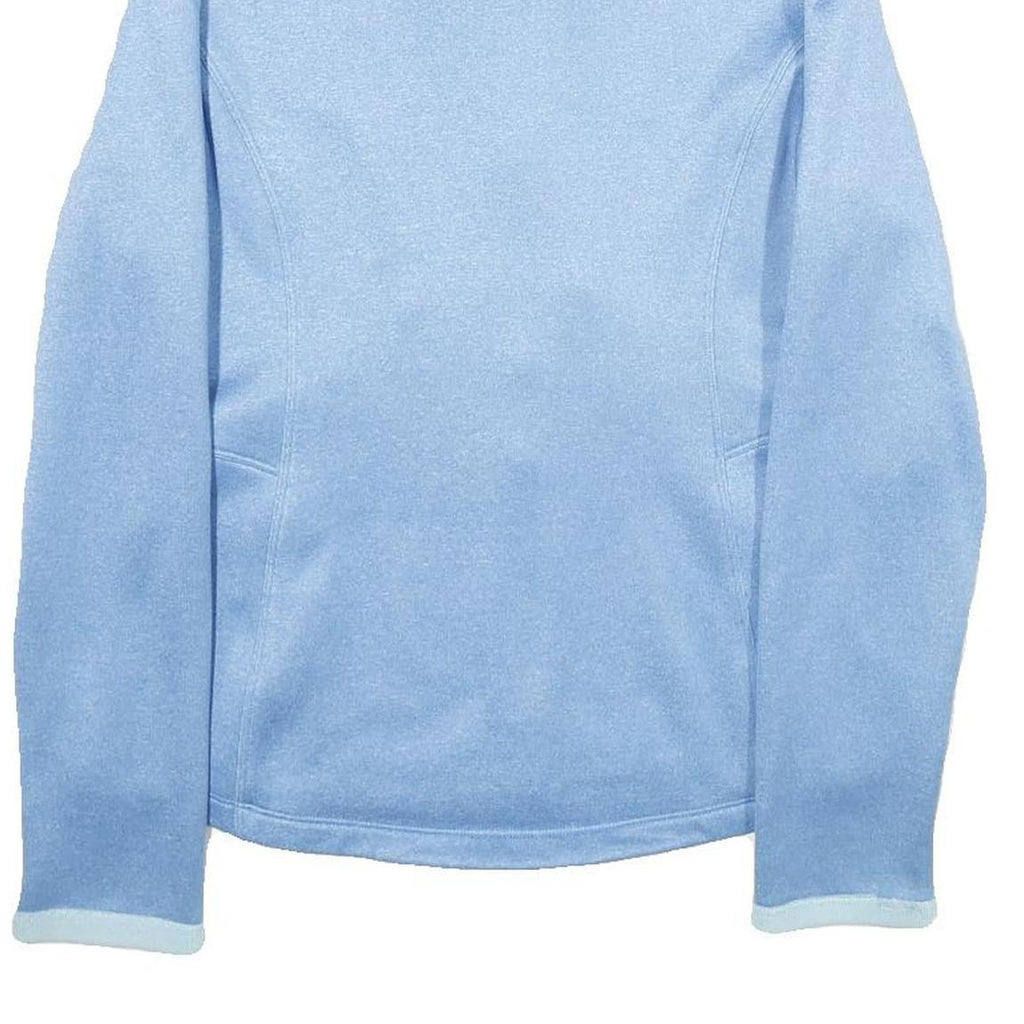 THE NORTH FACE Womens Blue Lightweight Jacket M Polyester Blend Zip Fleece