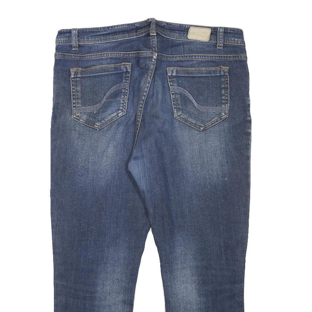 FAT FACE Womens Slim Blue Denim Medium Wash Jeans W31 L23 Comfortable Zip