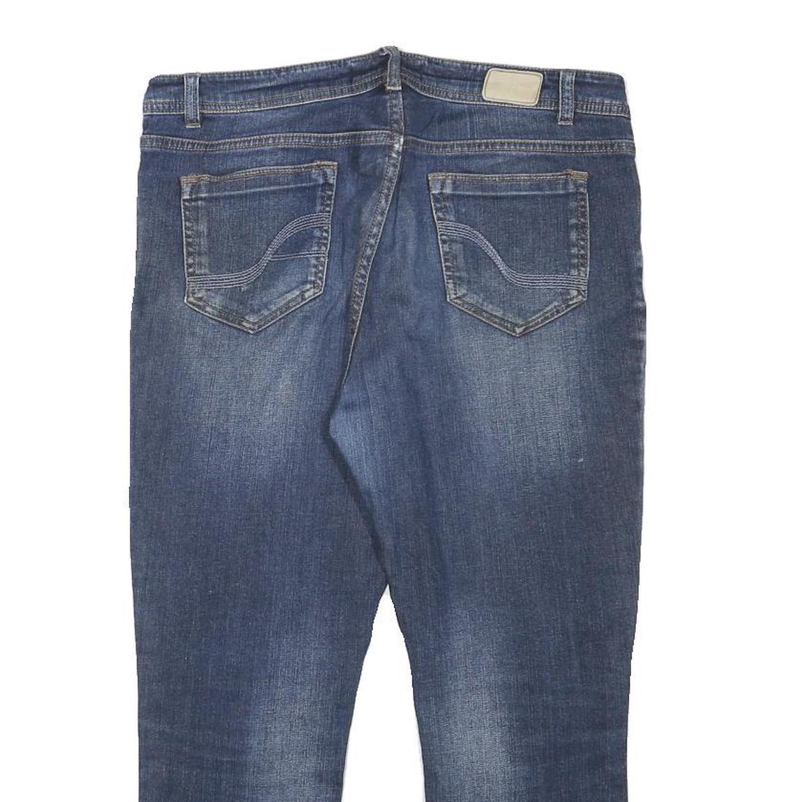 FAT FACE Womens Slim Blue Denim Medium Wash Jeans W31 L23 Comfortable Zip