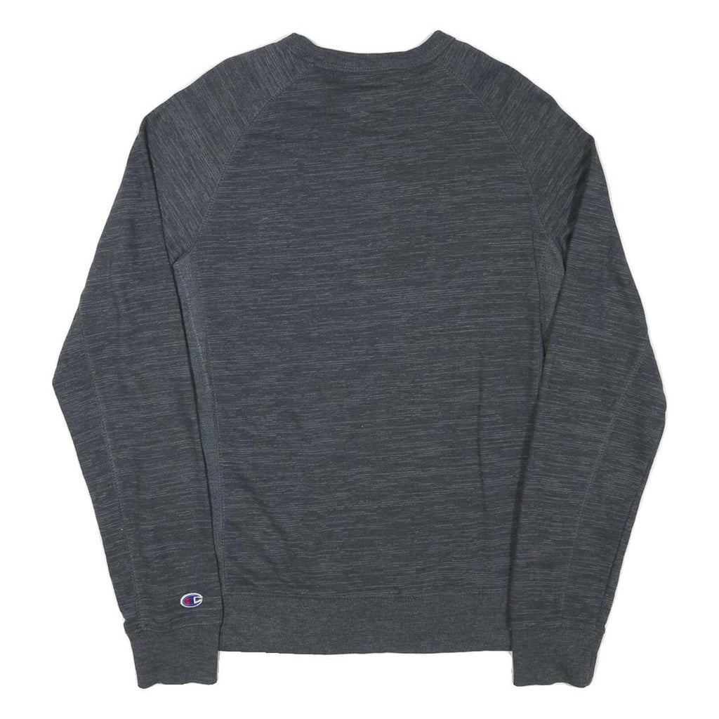 CHAMPION Mens Grey Cotton Blend Crew Neck M Classic Logo Sweatshirt
