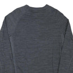 CHAMPION Mens Grey Cotton Blend Crew Neck M Classic Logo Sweatshirt