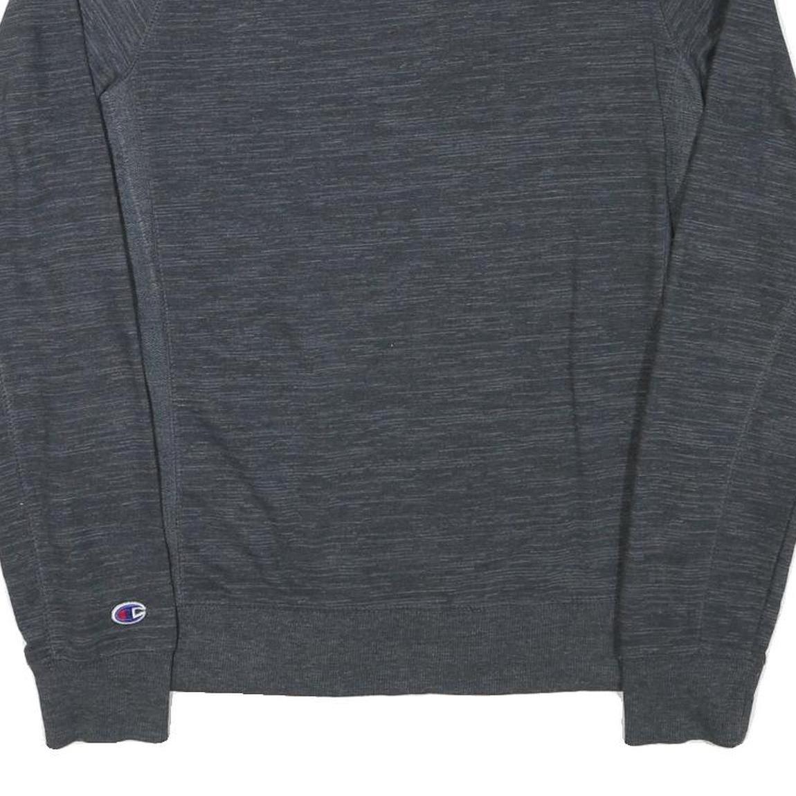CHAMPION Mens Grey Cotton Blend Crew Neck M Classic Logo Sweatshirt