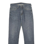 LEVI'S Mens Blue Regular Fit Straight Denim Jeans W32 L32 Classic Cotton Zip