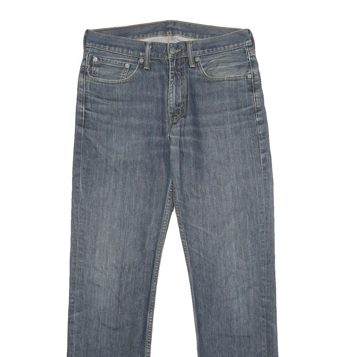 LEVI'S Mens Blue Regular Fit Straight Denim Jeans W32 L32 Classic Cotton Zip