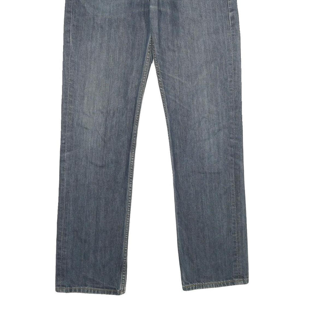 LEVI'S Mens Blue Regular Fit Straight Denim Jeans W32 L32 Classic Cotton Zip