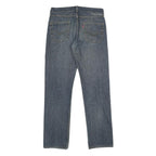 LEVI'S Mens Blue Regular Fit Straight Denim Jeans W32 L32 Classic Cotton Zip