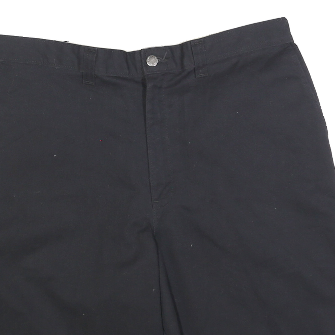 DICKIES Mens Shorts Black Classic Cotton Blend L W36 Workwear Utility Casual