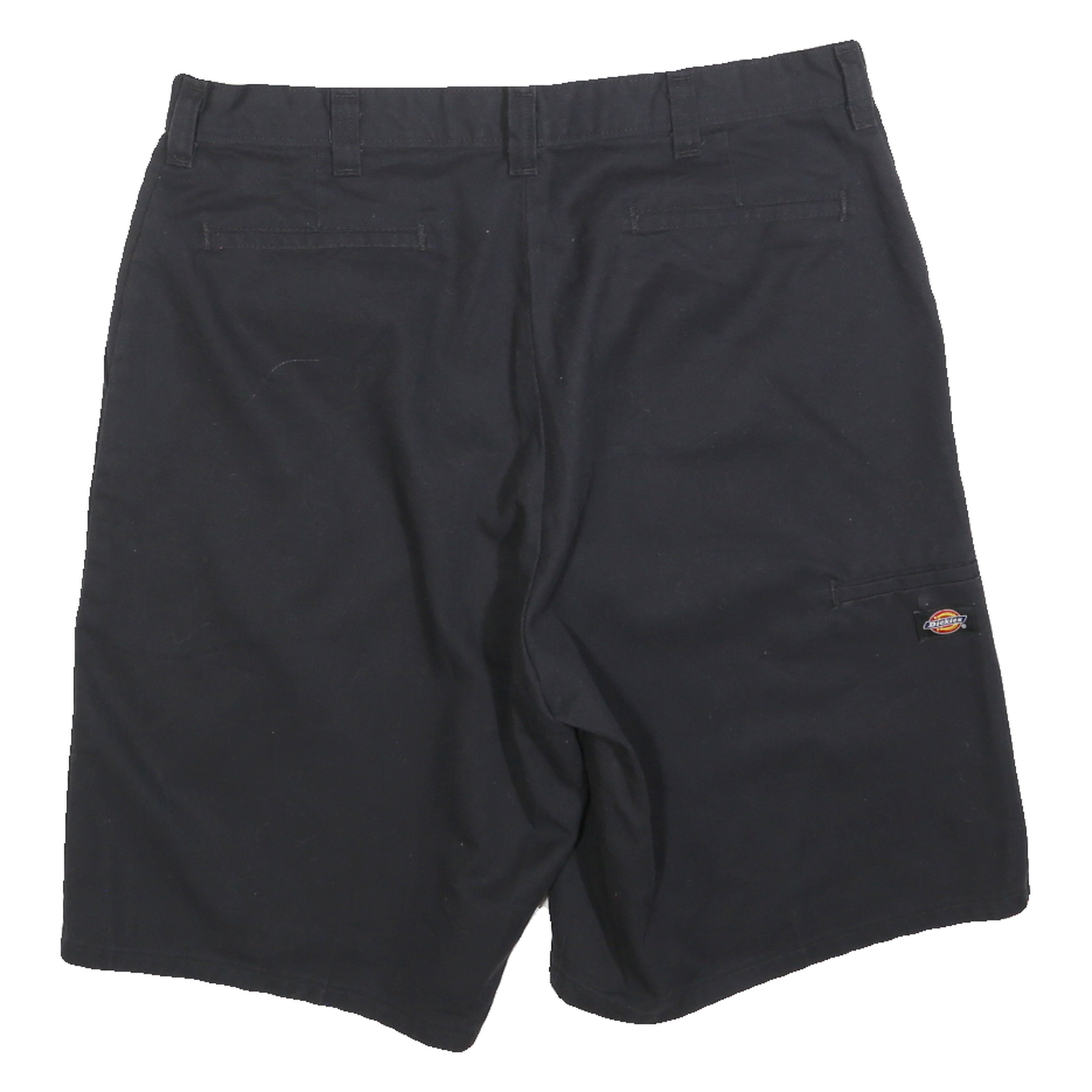 DICKIES Mens Shorts Black Classic Cotton Blend L W36 Workwear Utility Casual