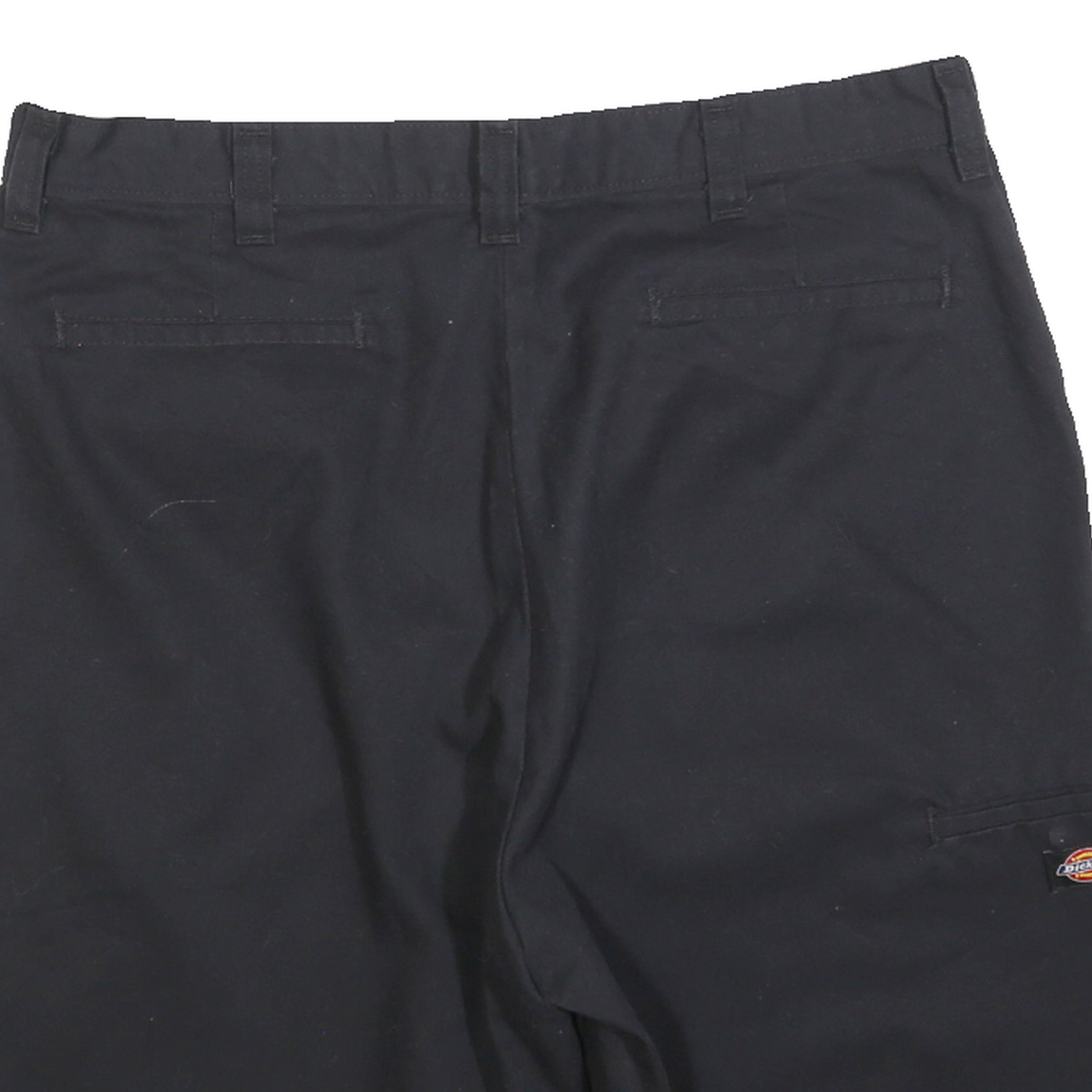 DICKIES Mens Shorts Black Classic Cotton Blend L W36 Workwear Utility Casual