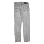 LEVI'S 511 Slim Mens Jeans Light Grey Slim Skinny Denim W30 L32 Distressed