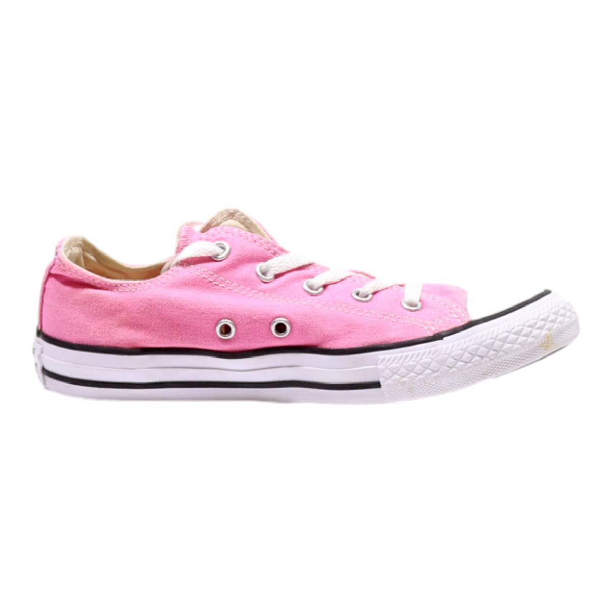 CONVERSE Converse Chuck Taylor All Star Low Top Trainers Pink Canvas Womens UK 2.5