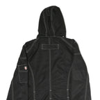 WELLENSTYN Womens Black Zip Jacket L Polyester Plain Contrast Stitching