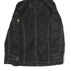 WELLENSTYN Womens Black Zip Jacket L Polyester Plain Contrast Stitching