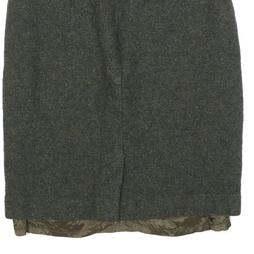 LAURA ASHLEY Womens Grey Wool Straight Knee Length Woven Skirt XS