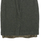 LAURA ASHLEY Womens Grey Wool Straight Knee Length Woven Skirt XS
