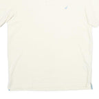NAUTICA Mens White Short Sleeve Plain Polo Shirt S Classic Fit Cotton