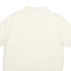 NAUTICA Mens White Short Sleeve Plain Polo Shirt S Classic Fit Cotton