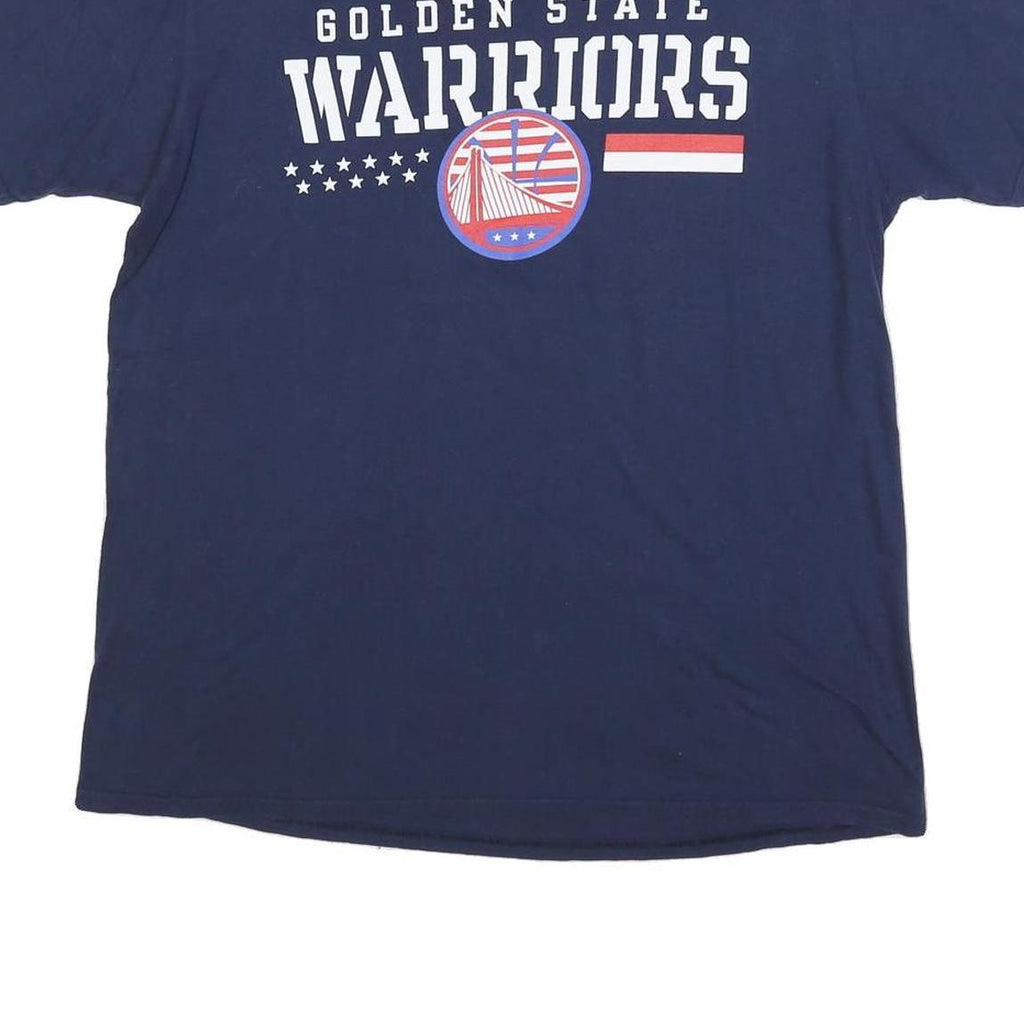 FANATICS Mens Blue Golden State Warriors Graphic T-Shirt L Short Sleeve Crew