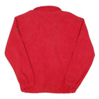 IZOD Mens Red & Black Half Zip Polyester Blend Jacket XL Fleece Casual