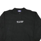 SPORT COMFORT Mens Black 1/4 Zip Sweatshirt L Polyester Sport Casual Pullover