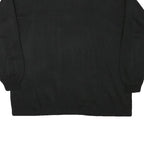 SPORT COMFORT Mens Black 1/4 Zip Sweatshirt L Polyester Sport Casual Pullover