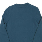 TIMBERLAND Mens Blue Plain Wool Blend Pullover Basic Knit Jumper M