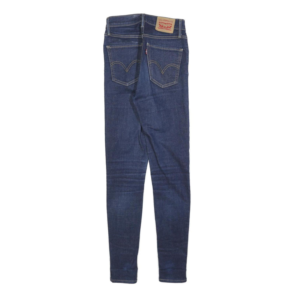 LEVI'S Womens Slim Blue Jeans Denim Medium W25 L30 Stretch Zip Closure