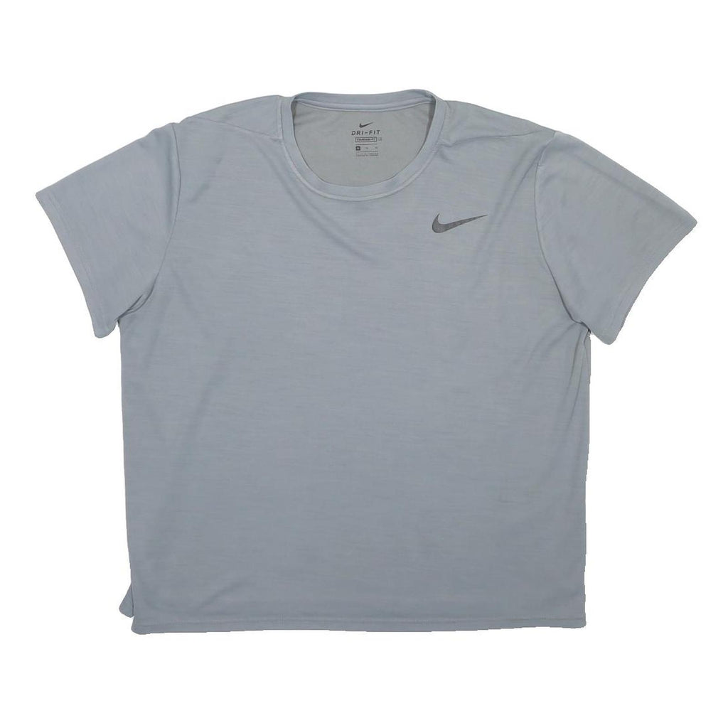 NIKE Mens Grey Sports Logo T-Shirt XL Short Sleeve Crew Neck Athletic Wear