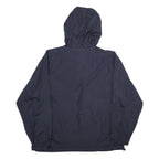 OURAY SPORTSWEAR Mens Navy Blue Hooded Jacket L Polyester Plain Lightweight