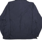 OURAY SPORTSWEAR Mens Navy Blue Hooded Jacket L Polyester Plain Lightweight