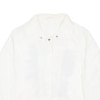 Native American Womens Coach Jacket White Nylon USA L