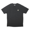 CARHARTT Mens Black Pocket T-Shirt L Short Sleeve Crew Neck Workwear Casual