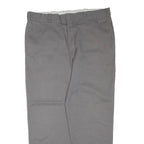 DICKIES Mens Trousers Grey Regular Tapered W40 L32