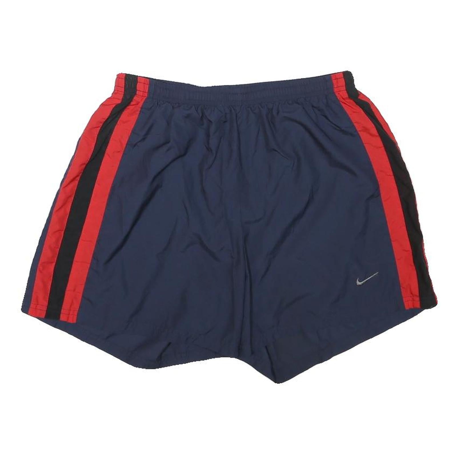NIKE Mens Shorts Navy Blue & Red Casual L W27 Athletic Sportswear