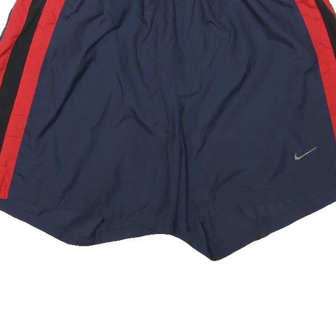 NIKE Mens Shorts Navy Blue & Red Casual L W27 Athletic Sportswear