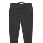 LEVI'S Womens 535 Super Skinny Slim Black Denim Medium W30 L30 Cotton Blend