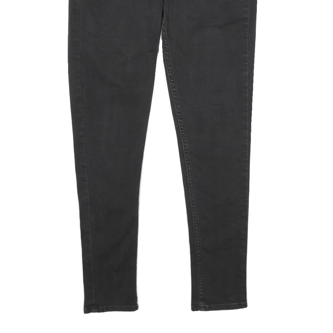 LEVI'S Womens 535 Super Skinny Slim Black Denim Medium W30 L30 Cotton Blend