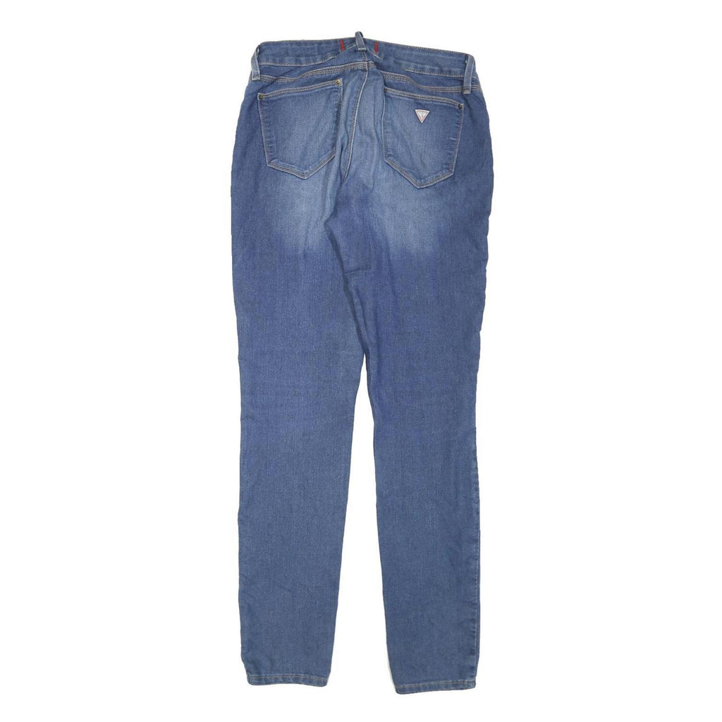 GUESS Womens Jeans Blue Regular Skinny Denim Medium W34 L32 Stretch Fit