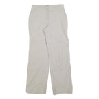 DOMYOS Womens Regular Beige Polyester Zip Trousers W28 L32 Casual Outdoor Wear