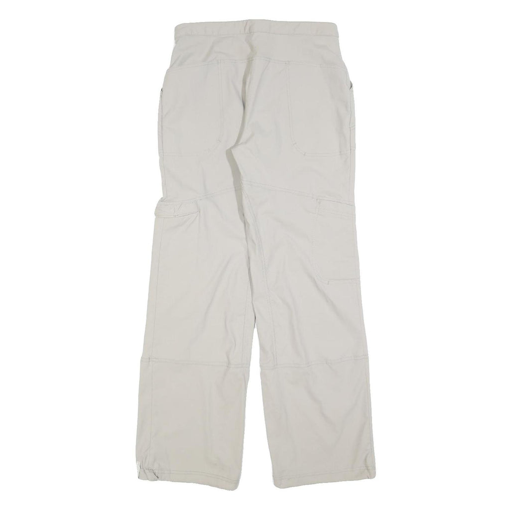 DOMYOS Womens Regular Beige Polyester Zip Trousers W28 L32 Casual Outdoor Wear